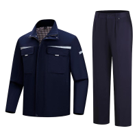 友鑫邦 蓝色长袖套装 藏蓝色M-4XL 套