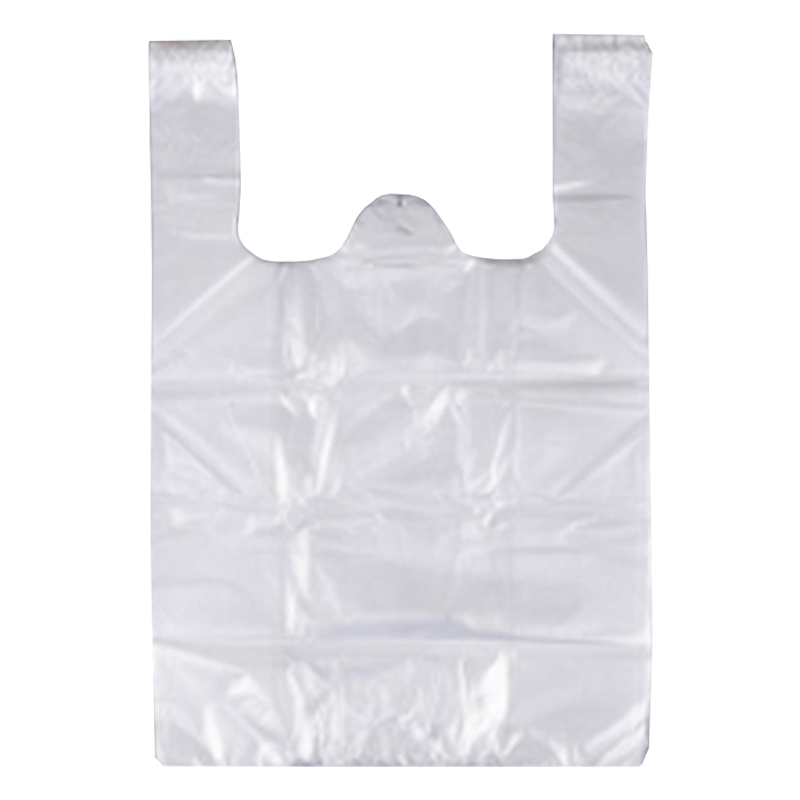 炯毅 一次性透明塑料袋批发商用大小号背心食品外卖打包方便袋子手提袋 食品袋 45cm*55cm 50个/捆