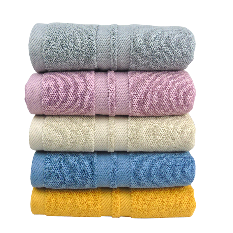 莺歌5A级抗菌高级缎档加大毛巾80*40(五色可选)条