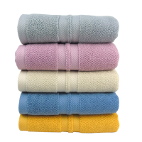 莺歌5A级抗菌高级缎档加大毛巾80*40(五色可选)条