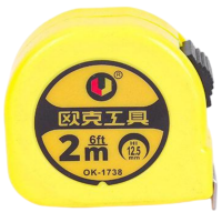 欧克 金皇钢卷尺加厚加硬耐磨防摔拉尺 2m*12.5mmOK-1738/把