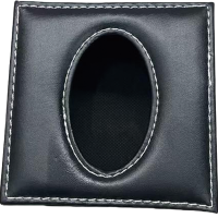 老房太太 抽纸盒纸巾盒 11.5*11.5*7.5cm 皮质皮革 收纳盒 餐巾纸盒 F65/个