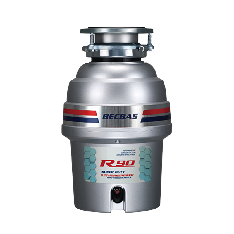 [变频]贝克巴斯垃圾处理器R90 厨房厨余粉碎机 自动关机 变频电机 无线开关