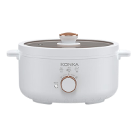 康佳电火锅3.5L大容量分区温控一体式KDZG-3500-W