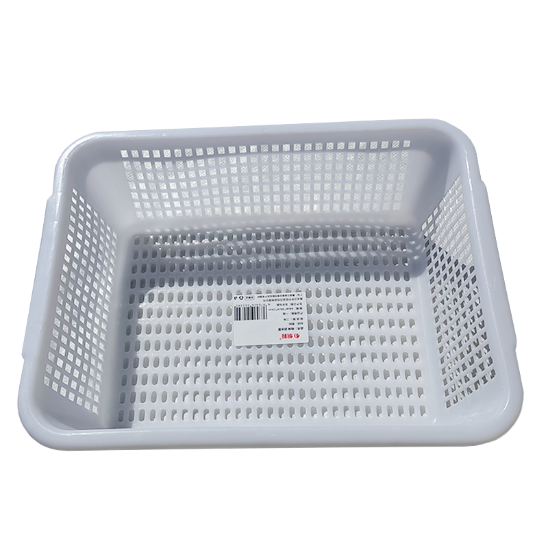 炯毅 收纳盒洗菜篮蔬菜塑料篮子配货框子长方形周转框收纳筐 收纳 沥水筐 44cm*34cm*13cm 个
