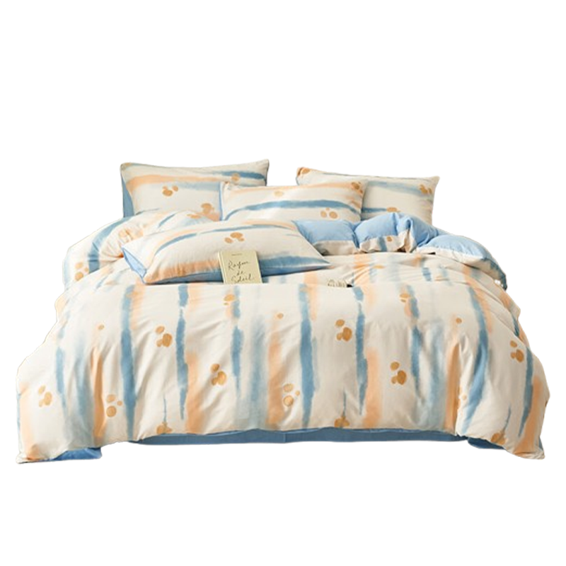 洁丽雅四件套新疆棉亲肤触感柔软透气本墨CP1582