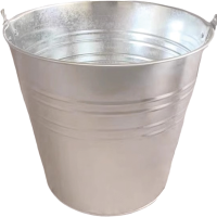 老房太太 水桶铁桶 12L 手提式水桶 金属圆桶 L236/个