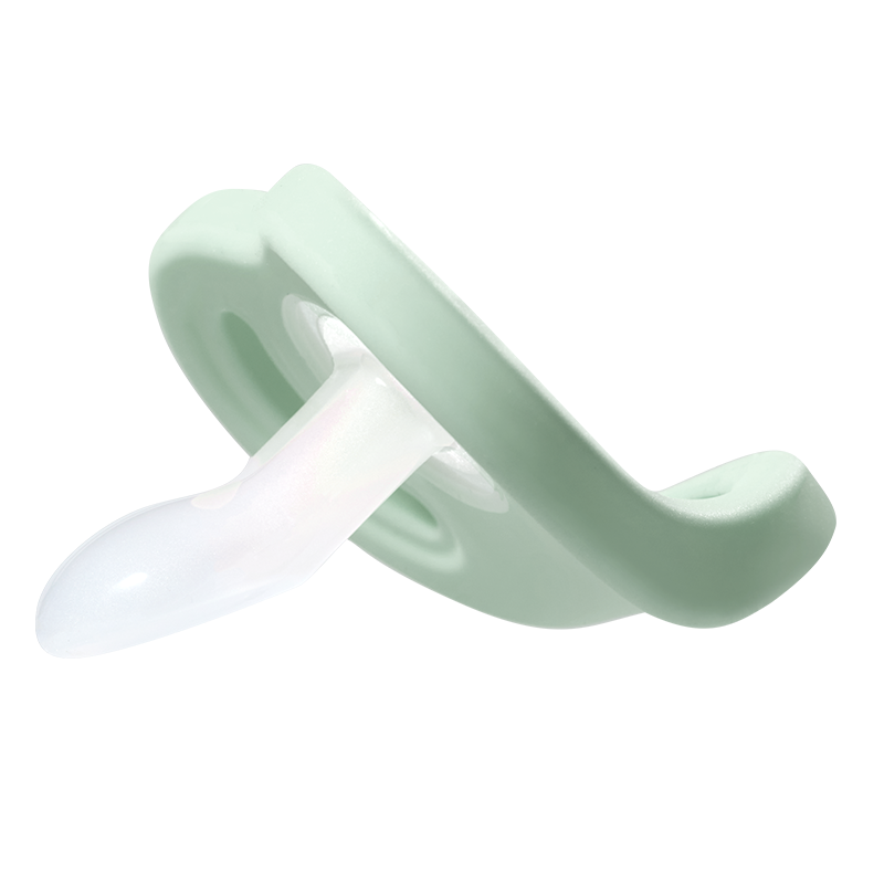安抚奶嘴M号1个装(海洋绿)适合6个以上月宝宝全硅胶斥菌安抚奶嘴原装进口