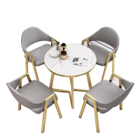 苏宁 质凡 北欧轻奢小圆桌80*80*75cm