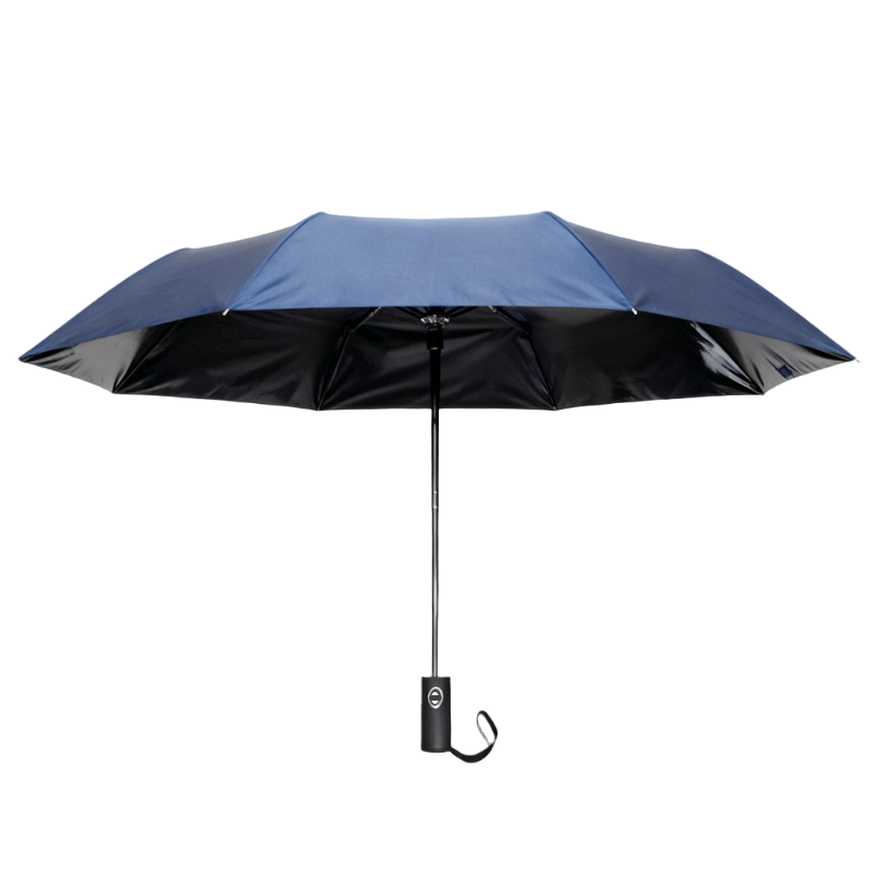 秦泰(Cqint) QTUM-11z 10骨自动三折伞 深蓝色(计价单位:把)