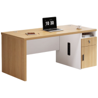 晋舰职员办公桌单人位现代简约办公位员工桌椅组合 1.2米右侧柜