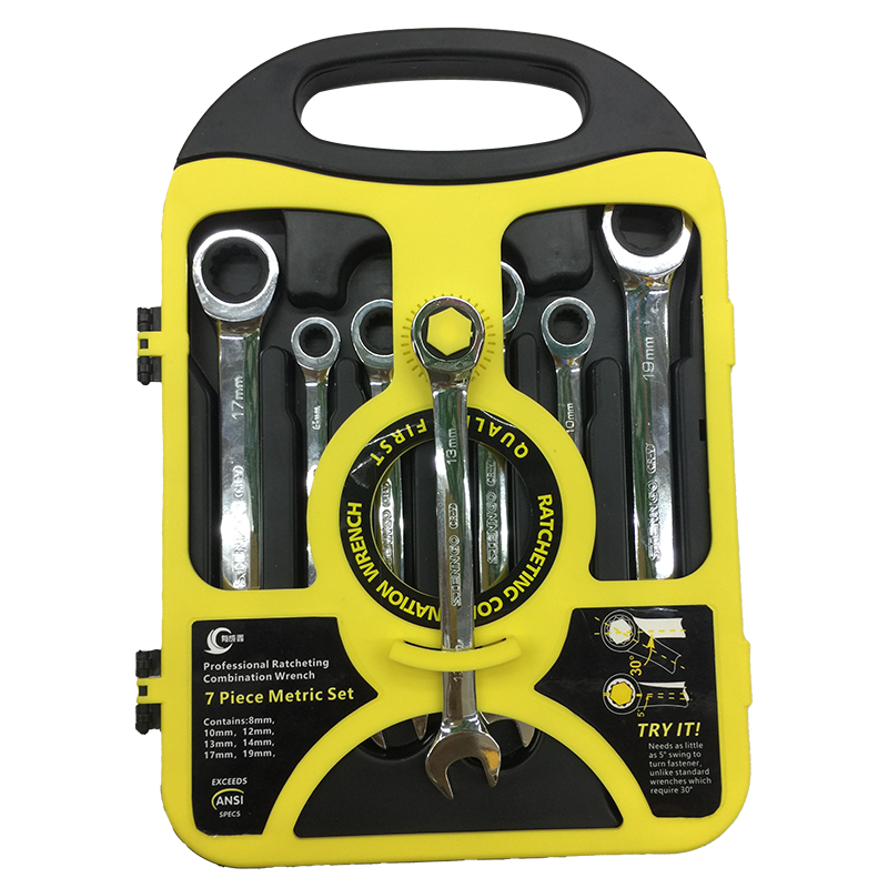 有成鑫 棘轮两用扳手 7件套 8-19mm 套