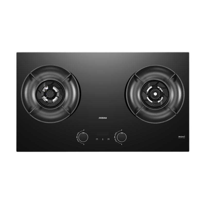 老板(Robam)灶具58B9A-C5 嵌入式双灶 一级能效5.2kW双边定时防干烧 可调节尺寸 天然气 升级款C5