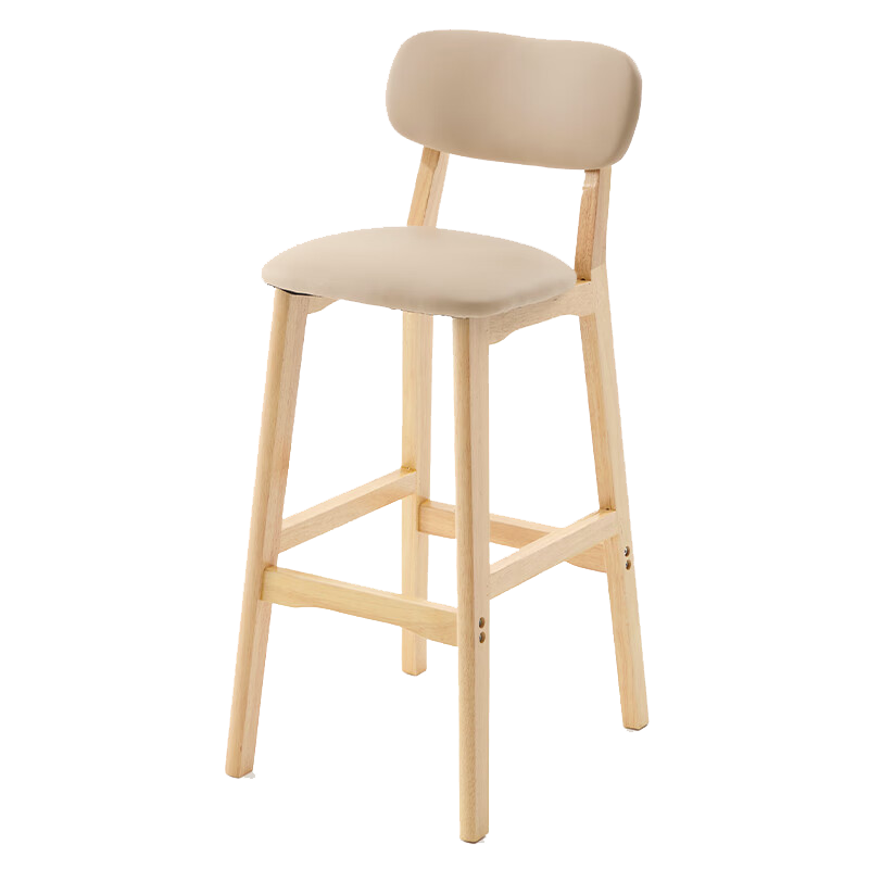 苏宁 质凡 ZF-WY003高脚椅卡其色