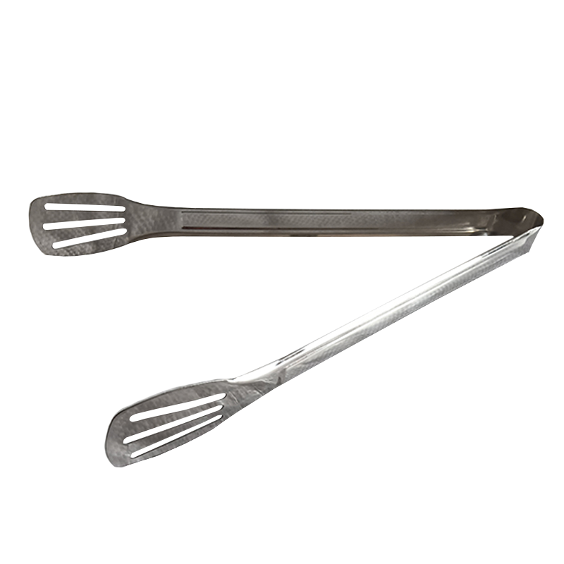 炯毅 不锈钢食品夹子(三线)厨房烤肉烧烤夹菜煎牛排家用防烫面包食物户外烧烤 不锈钢食品夹(14寸)36cm/把