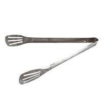 炯毅 不锈钢食品夹子(三线)厨房烤肉烧烤夹菜煎牛排家用防烫面包食物户外烧烤 不锈钢食品夹(14寸)36cm/把