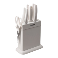 康佳刀具八件套收纳方便切配锋利坚韧耐用KDJ-0802