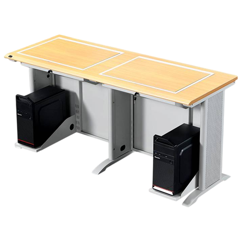备冠 翻转电脑桌 双人位黄榉色 张