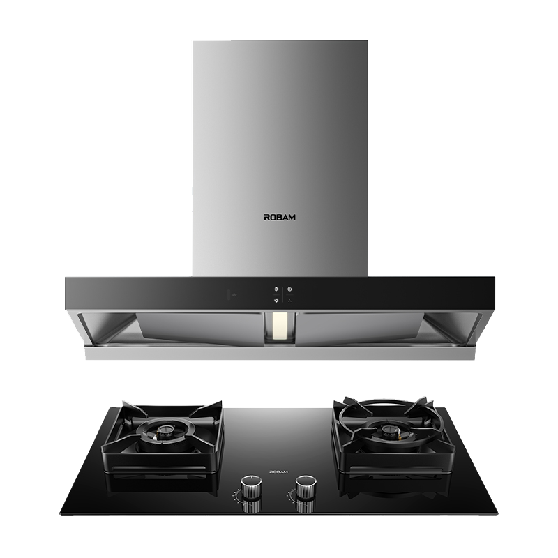 老板(ROBAM)欧式烟灶套餐 24m³油烟机灶具套装 烟灶套装 烟机灶具 60X6S+37B7X(天然气)