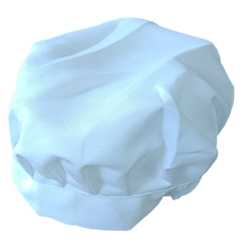 炯毅 帽子男女酒店餐厅餐饮饭店后厨蘑菇帽厨房烘焙店食堂厨师帽子 厨师帽 纯棉白色 均码 顶