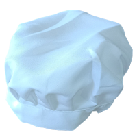 炯毅 帽子男女酒店餐厅餐饮饭店后厨蘑菇帽厨房烘焙店食堂厨师帽子 厨师帽 纯棉白色 均码 顶