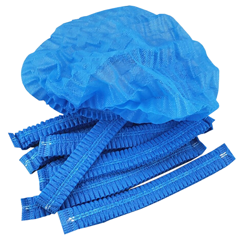炯毅 一次性头套无纺布帽子条形帽厨房打扫无尘帽套加厚防尘帽 头套 一次性帽子 条形帽 15cm 个