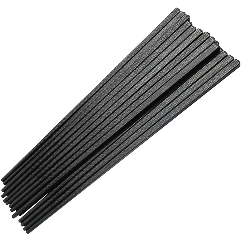 炯毅 格纹合金筷子家用防滑不易发霉耐高温食堂酒店餐具消毒柜可用 消毒机筷子 格纹 27cm 双