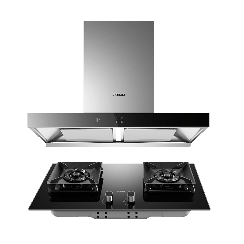 老板(ROBAM)烟灶套餐 新升级23m³油烟机灶具套装 煤气灶油烟机套装 烟机灶具60X2S+57B5X(天然气)