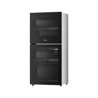 美的(Midea)消毒柜家用厨房餐具碗筷茶杯消烘一体 94L高温二星级消毒上下双门独立控制小型立柜G100