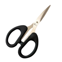 苏宁宜品精致剪刀170–180mm 黑色混合材质专业裁剪利器设计优雅