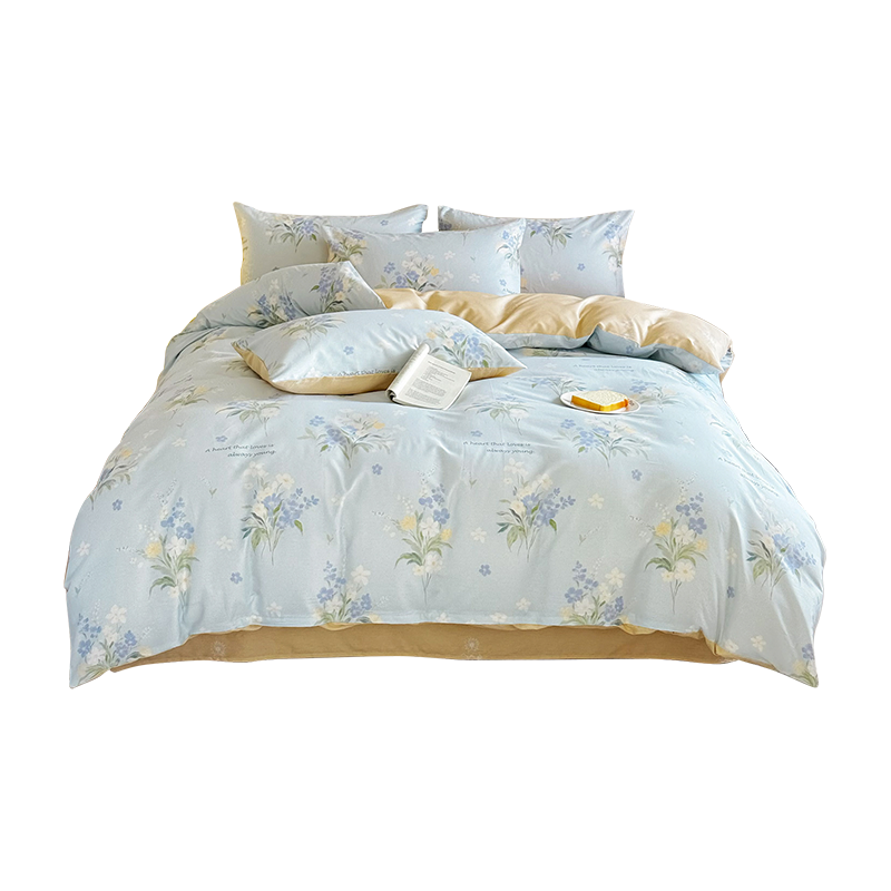 婵思 纯棉清雅印花四件套