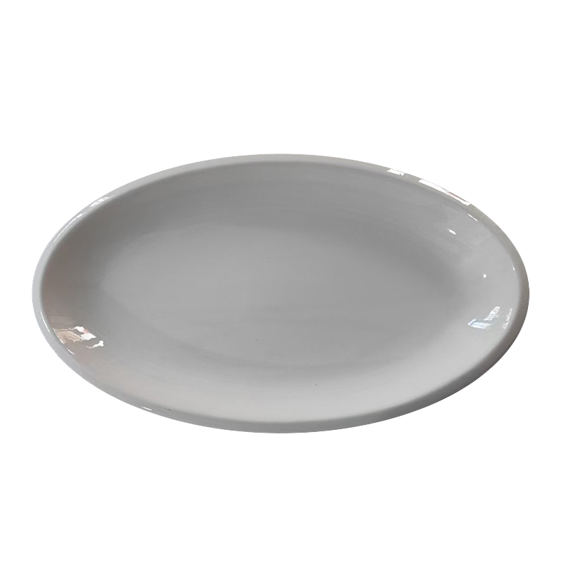 炯毅 盘子陶瓷菜盘子鱼盘家用可爱吃菜碟子 鱼盘 40cm 个