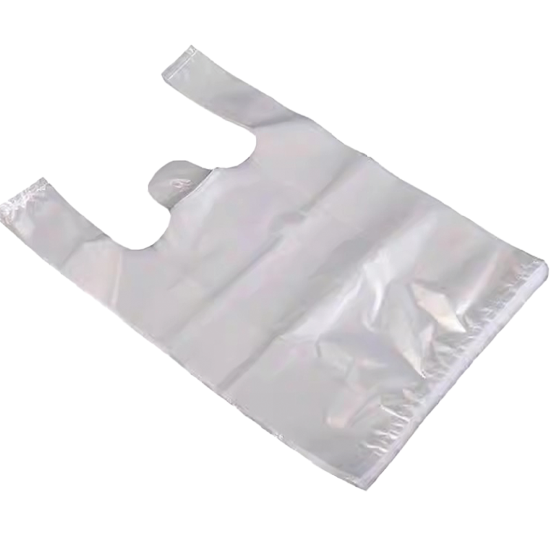 老房太太 食品袋 塑料袋 30*48cm 透明白色 背心式 加厚 承重13斤 L74 50个/捆