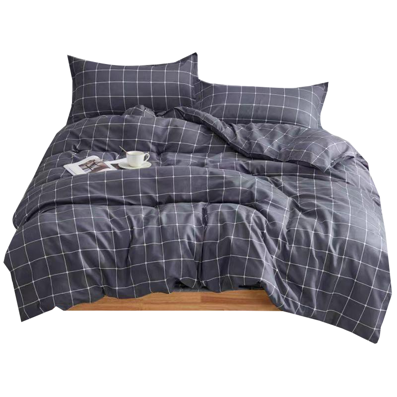 百纳千禧全棉格条三件套 BNQX-TJ011 套