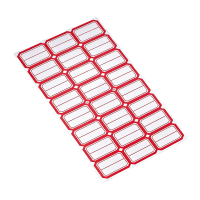 晨以橙 不干胶标签 红蓝可选 包