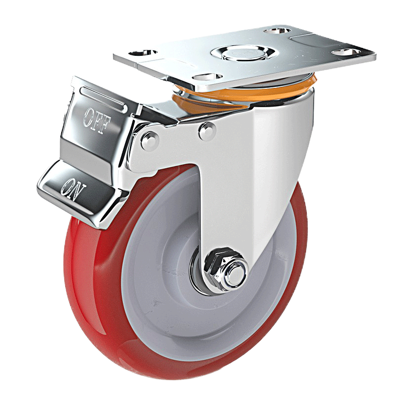 鑫睿辉 聚氨酯刹车轮 5寸 个