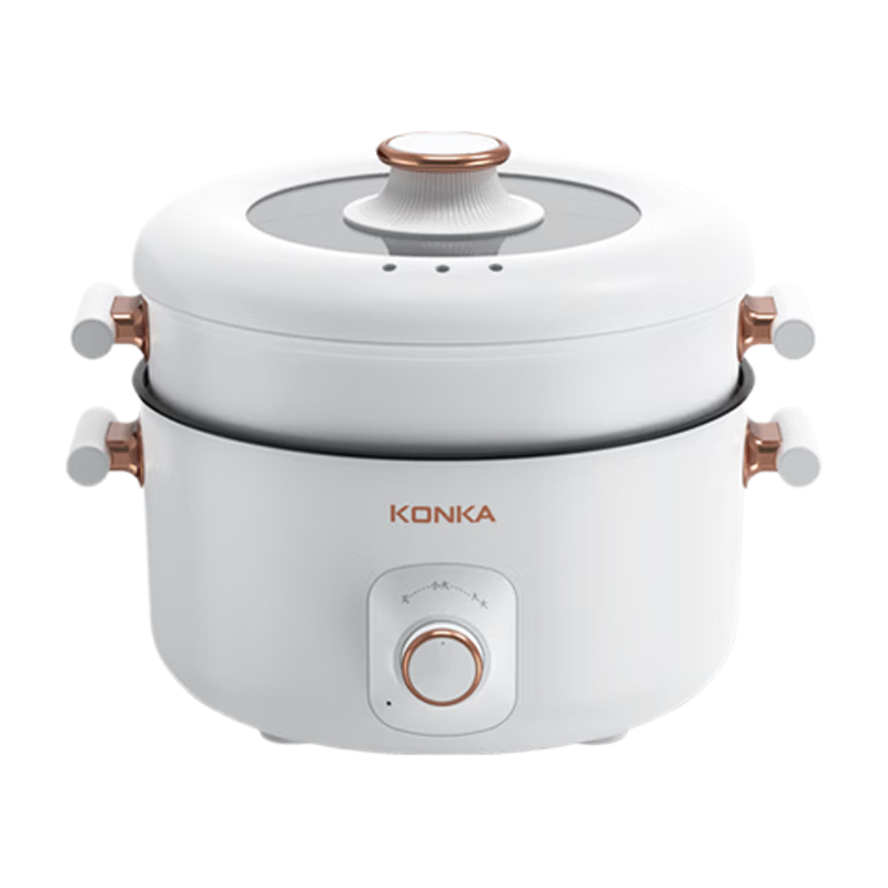 康佳电火锅5L大容量分区温控一体式KDZG-5077-W