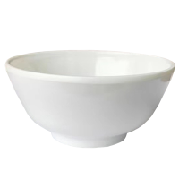 炯毅 密胺碗白色小碗汤碗商用米饭碗餐厅饭店酒店火锅店专用仿瓷碗餐具 密胺瓷碗 4.5寸加厚 个
