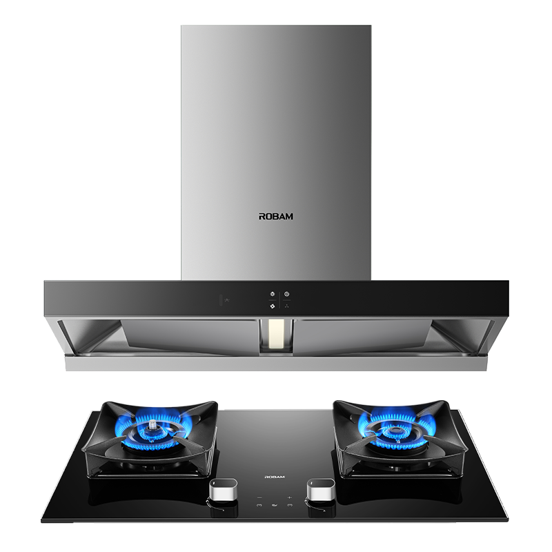 老板(ROBAM)烟灶套餐 25m³油烟机燃气灶套装 顶吸油烟机套装 烟灶套装5.2kW定时灶具 65X3S+51B0A