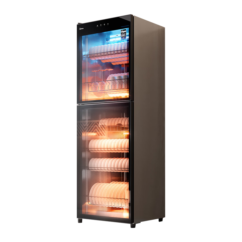 美的立式消毒柜 450L大容量家用商用消毒碗柜 餐厅食堂厨房碗筷餐具毛巾茶杯茶具碗柜 450R04