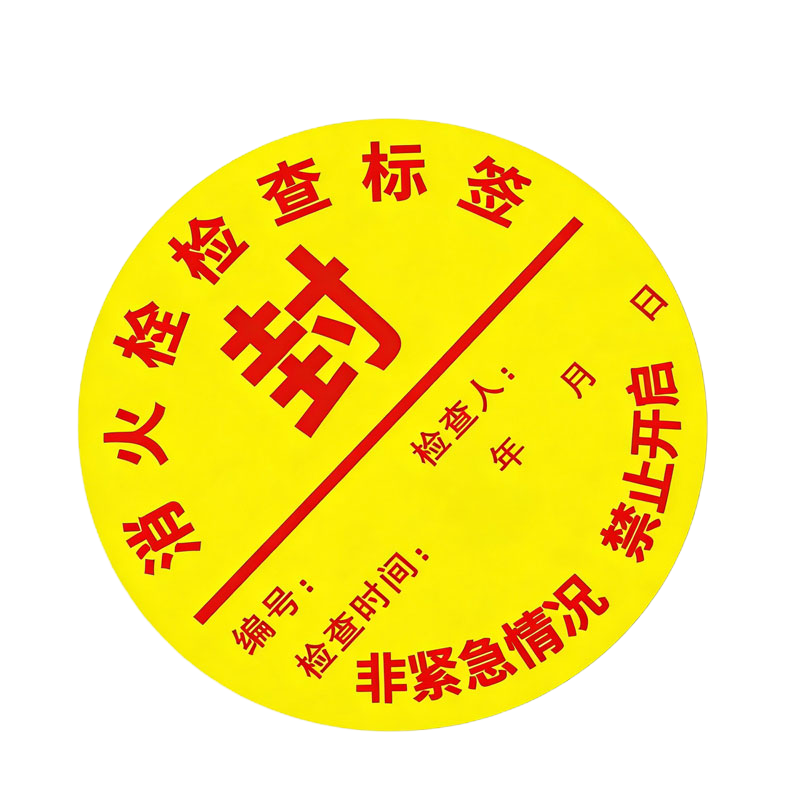 晨以橙 消防检查合格标签 直径10mm 张
