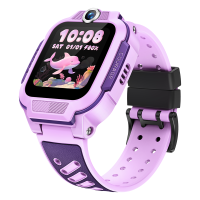小天才电话手表 Q3桑染紫 彩色表带版 长续航防水GPS定位智能手表 学生儿童移动联通4G视频拍照手表手机男女孩