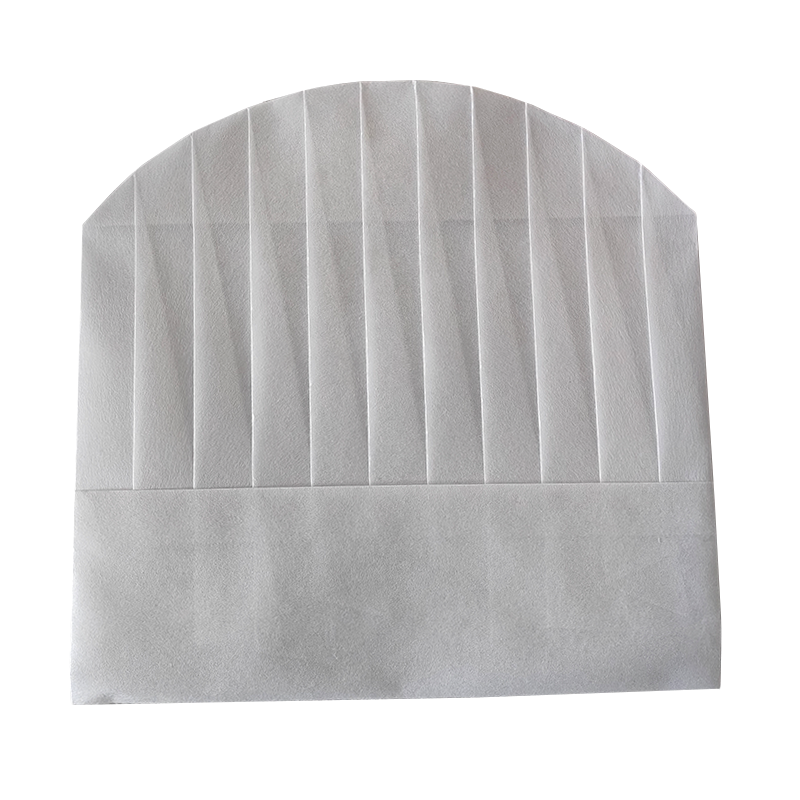 炯毅 厨师帽无纺布帽子炊事帽厨房工作帽 无纺布厨师帽高帽 半圆 20个/包