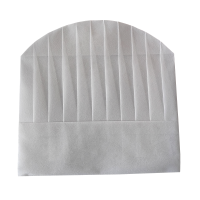 炯毅 厨师帽无纺布帽子炊事帽厨房工作帽 无纺布厨师帽高帽 半圆 20个/包