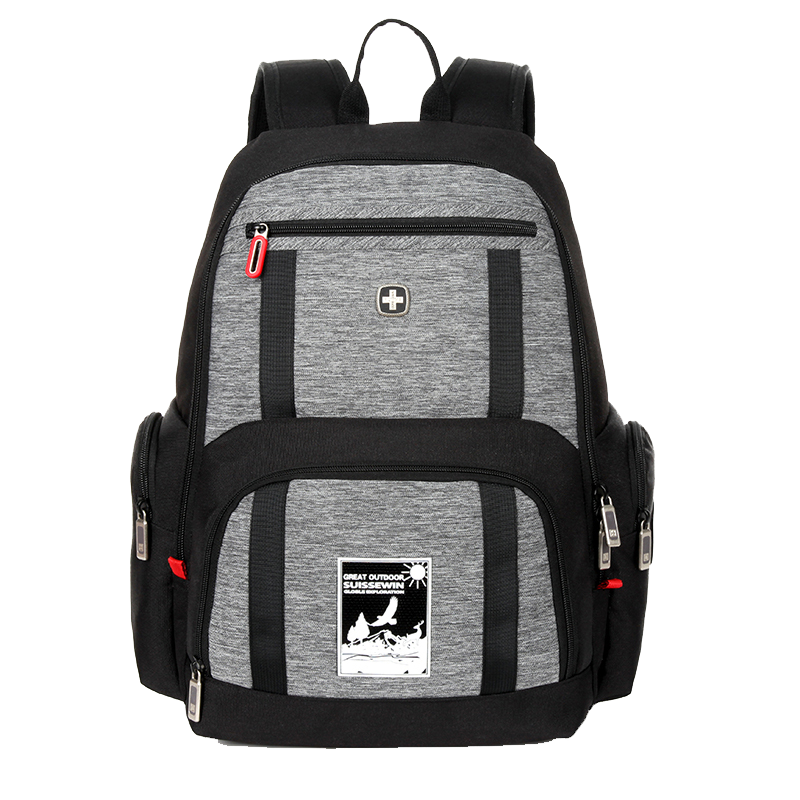 瑞士时尚休闲商务潮流迷彩双肩包SN9555