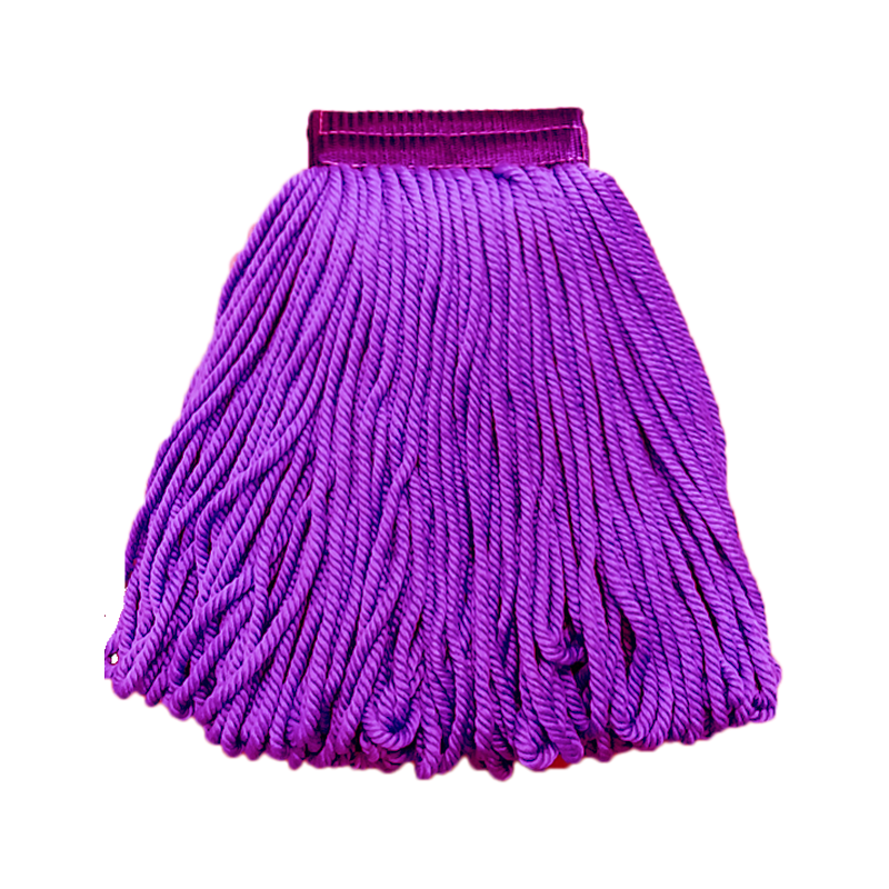 森倍合 超细纤维拖把头蜈蚣绳拖把头 加大紫色/个