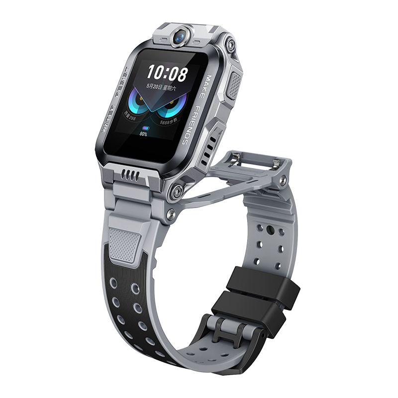 小天才儿童电话手表Z6Pro少年版陨石灰防水GPS定位智能手表 学生儿童移动联通电信4G视频拍照前后双摄手表手机男女孩