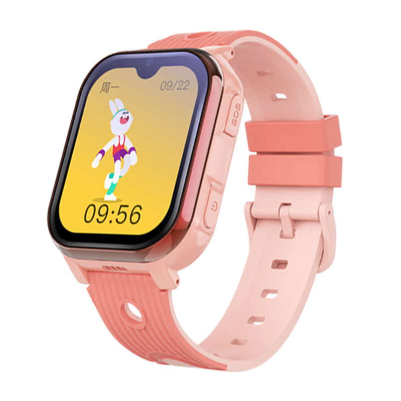 小霸王SUBOR儿童智能电话手表A83全网通AI机器人视频插卡通话定位学习拍照小度男女孩小学生礼物 粉色