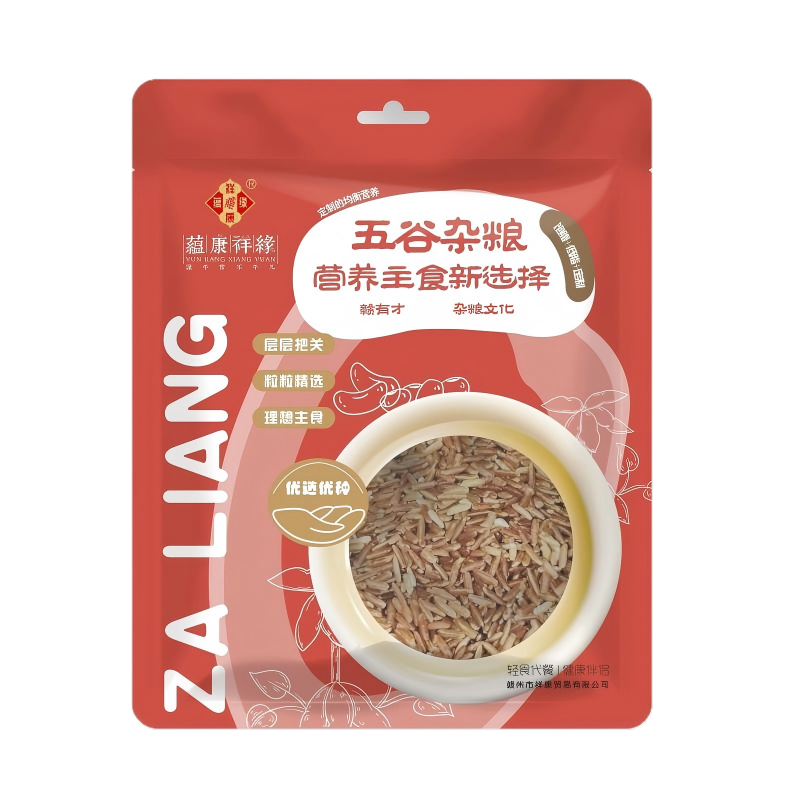 蕴康祥缘农家红米500g/袋 五谷杂粮真空包装粗粮煮水煮粥稀饭粥米