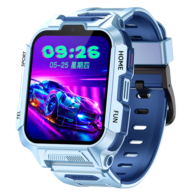 小霸王SUBOR儿童智能电话手表Y01全网通大屏双摄视频通话定位学习拍照男女孩小学生 蓝色